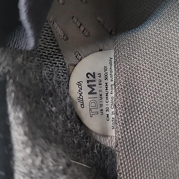 Allbirds Tree Dasher Shoe Men's Sz 12 Black Gray Activewear Sneaker Comfortable - Picture 8 of 10